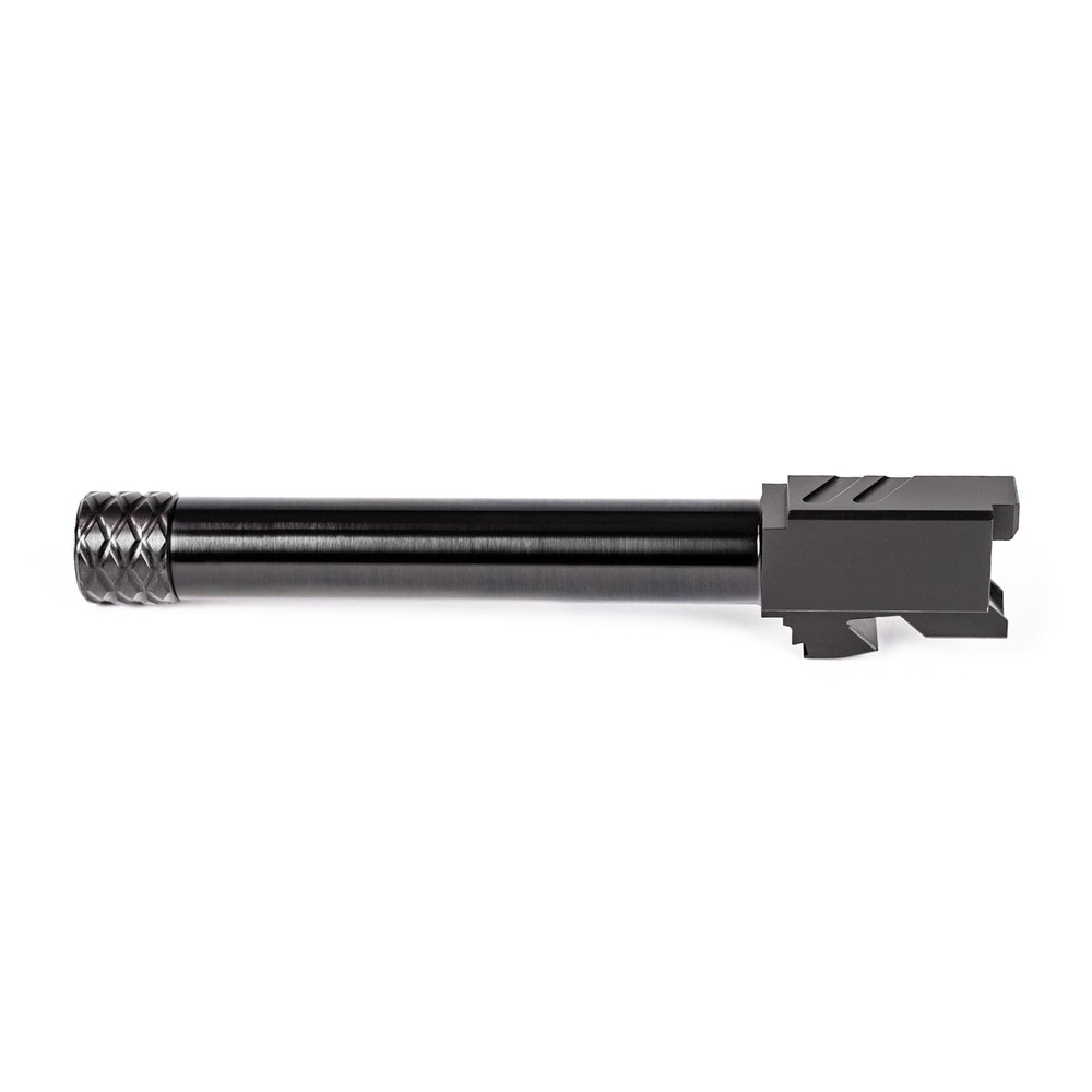 ZEV Pro Match Barrel For Glock 17, Gen1-4, 1/2x28 Threading, Black - Pointing Left